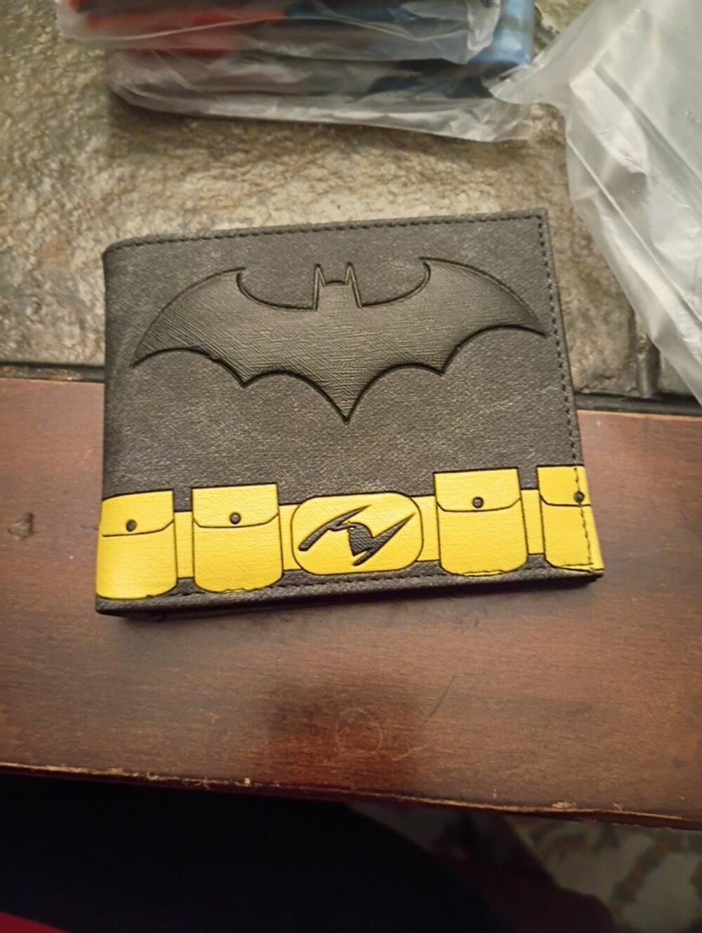Batman Black & Yellow Hush Graphic Bifold Wallet